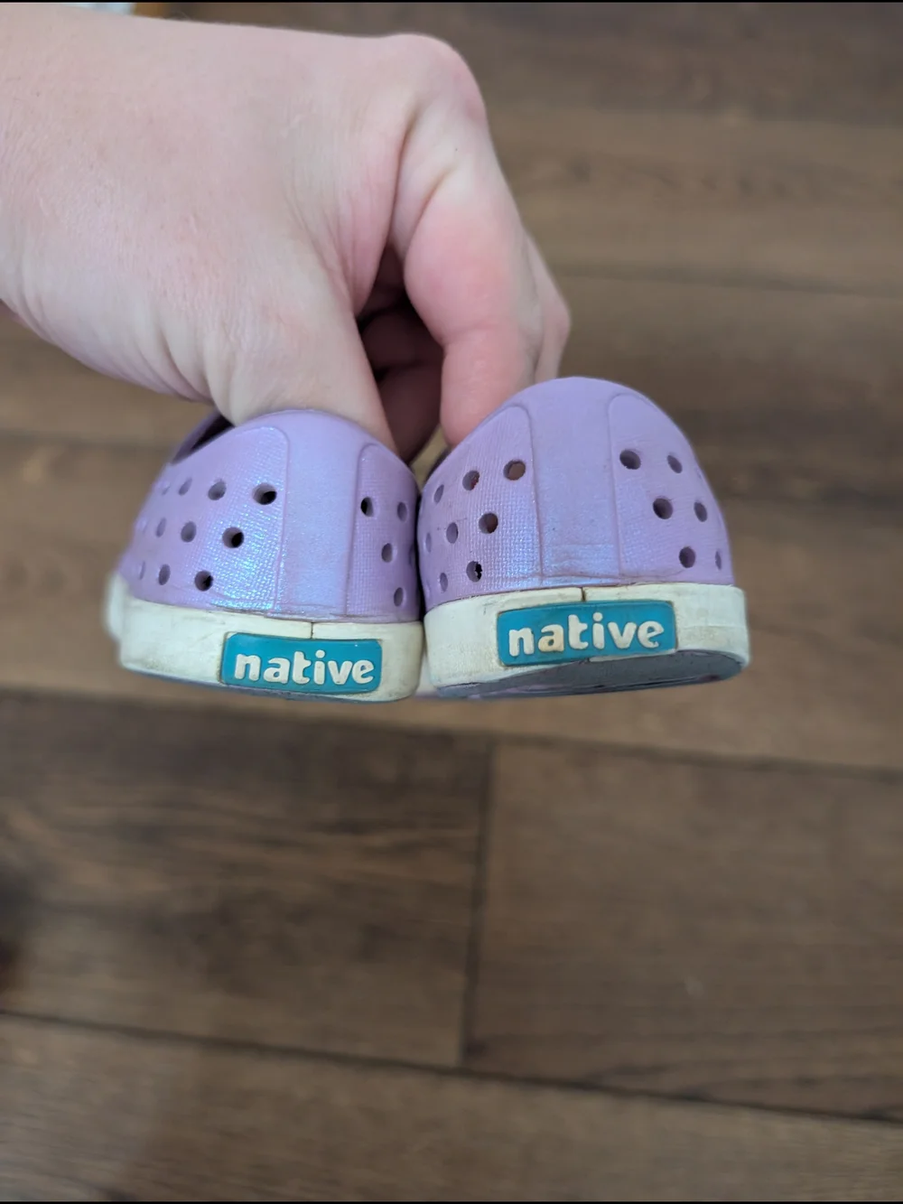 Native Jefferson Slip-On Kids Shoes in Lavender